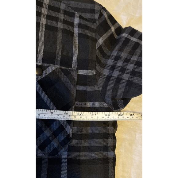 NWT Scotch & Soda Mens Medium Sherpa-Lined Plaid Jacket Double Chest Pocket - Picture 10 of 15